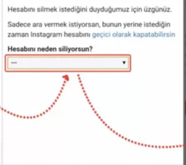 Instagram hesabı nasıl silinir