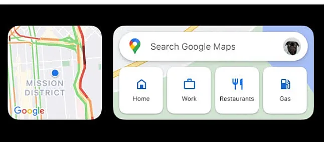 Google Android İçin Yeni Widget Başlattı /Google Haritalar Yeni Widget Nasıl Olacak ?