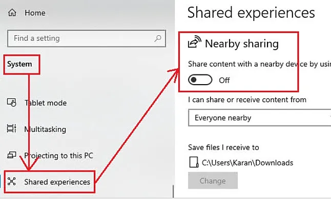 Windows Nearby Sharing Nedir?Ne İşe Yarar?