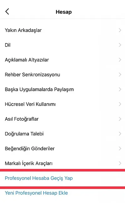 İnstagram işletme hesabına nasıl geçilir?