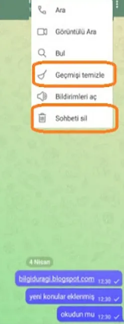 Telegram Mesajları ve Sohbet Geçmişleri Nasıl Silinir?
