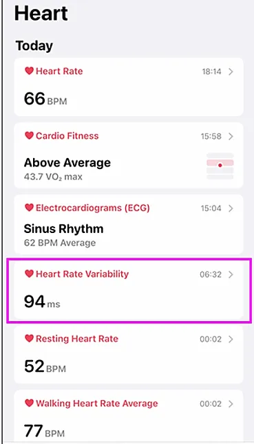 Apple Watch'ta Kalp Hızı Değişkenliği (HRV) Nedir Ve Neden Önemlidir?
