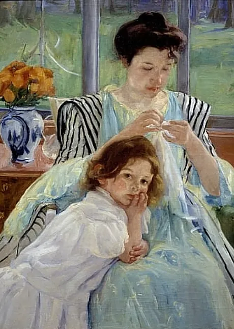 Mary Cassatt'ın Resim Çalışması 