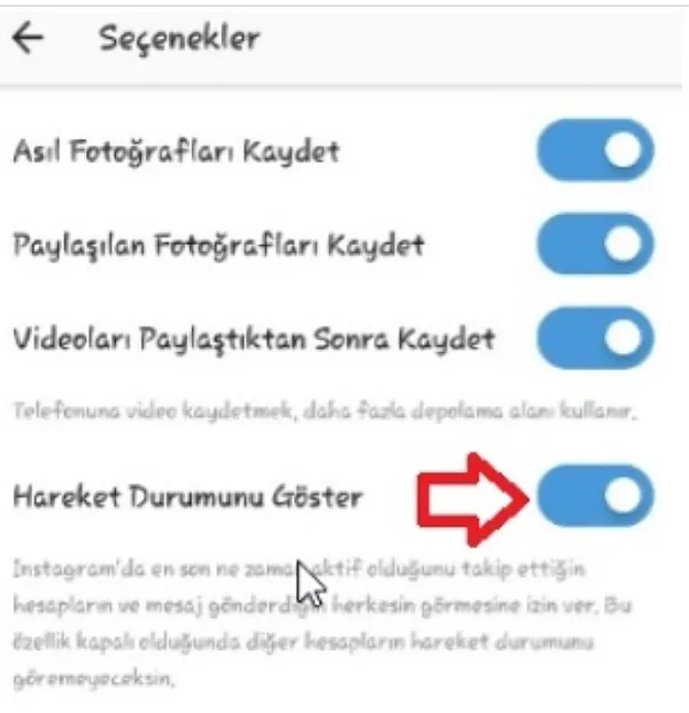 İnstagram'da Son Görülme Özelliği