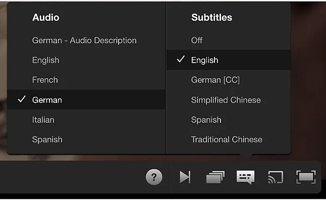 Netflix'te ekran ve ses dili nasıl değiştirilir?
