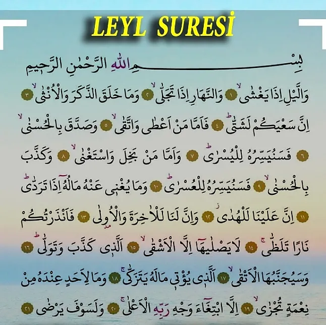 Rüyada Leyl Süresi Görmek Ne Demek,Neye Yorumlanır?