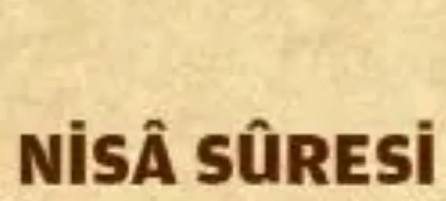 Rüyada Nisa Süresi Görmek