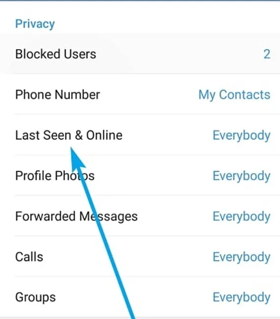 Telegram’da son görülme nasıl kapatılır?