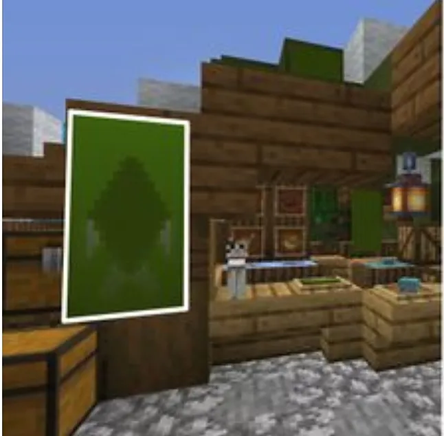 Minecraft'ta afiş yapımı