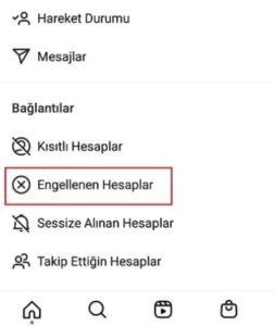 Instagram'da engellediğim kişilerin listesini nasıl görürüm?