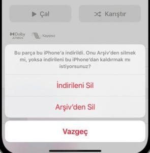 Apple Music indirilen müzikler nerede