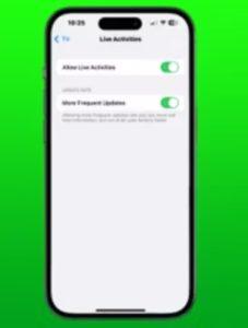 iPhone'da Canlı Etkinlik Güncellemelerinin Sıklığı Nasıl Değiştirilir?