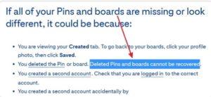 Silinen Pinterest Panosunu Hesabı Geri Getirme Silinen Pinterest Panosunu Hesabı Geri Getirme