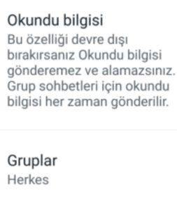 Whatsapp'ta Son Görülme Ve Okundu Bilgisini Devre Dışı Bırak Whatsapp'ta Son Görülme Ve Okundu Bilgisini Devre Dışı Bırakın!