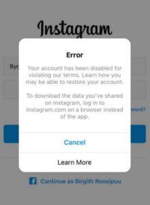 Instagram hesabı yeniden nasıl etkinleştirilir?