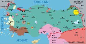 Mondros Ateşkes Antlaşması haritası Mondros Ateşkes Antlaşması