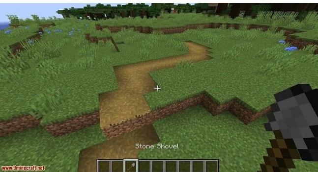 Minecraft'ta Çim Yolları nasıl yapılır?